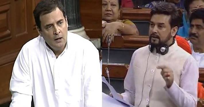 Anurag Thakur Rahul Gandhi