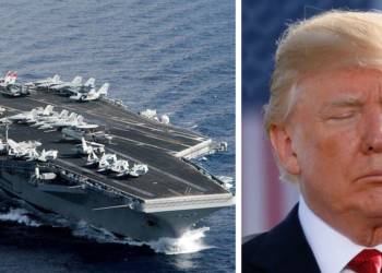 donald trump, usa, theodore roosevelt, navy, aicraft carrier, coornvirus, donald trump