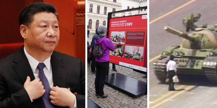 How Much Will Xi Censor In The Czech Republic Signs About Tiananmen Square Massacre Welcome Chinese Tourists