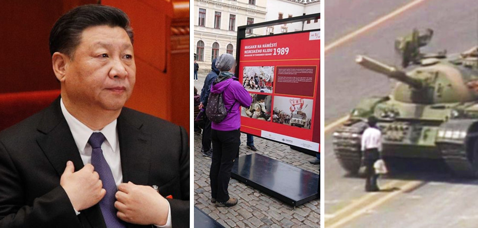 How much will Xi Censor? In the Czech Republic, signs about Tiananmen Square massacre welcome Chinese tourists