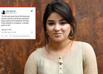 Zaira Wasim comes back on Twitter to preach, reminds everyone why she is a terrible ‘role model’ for Muslim Youth
