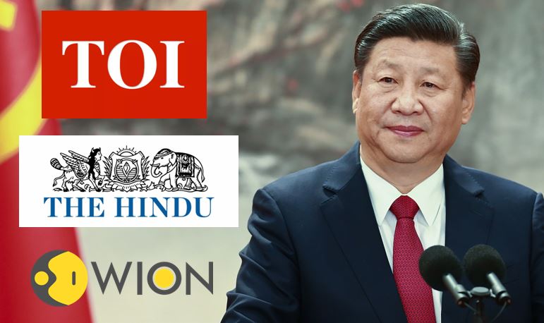 Xi jinping, WION, the hinud, TOI, Times of India, China, Taiwan, India