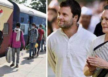 congress migrants train tickets