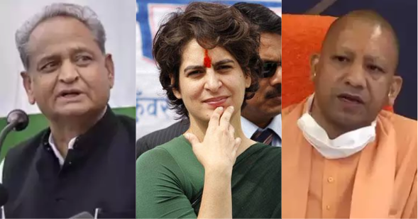 Gehlot, Priyanka, Yogi, UP, Congress