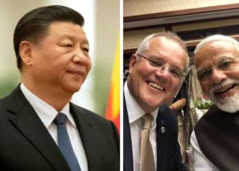 Modi, Xi jinping, india, china, land , ladakh border, china, Australia, India, logistics, Modi, Scott Morrison