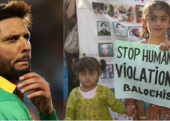 Shahid Afridi said he will train players from Balochistan. Balochs say, ‘We don’t want cricket, we want justice.’