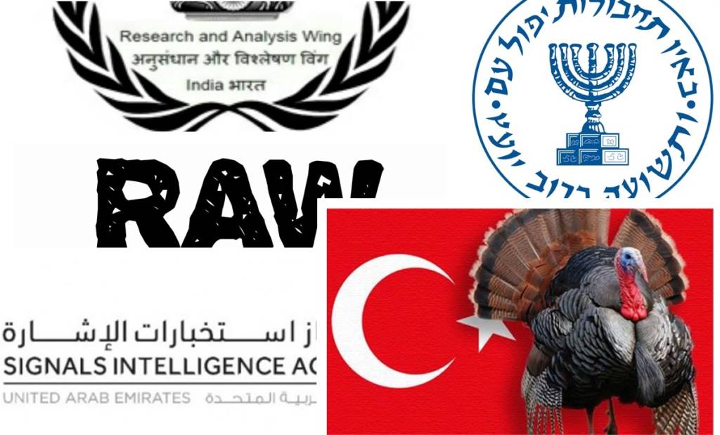 Turkey, RAW, UAE, SIA, India, Mossad, Israel