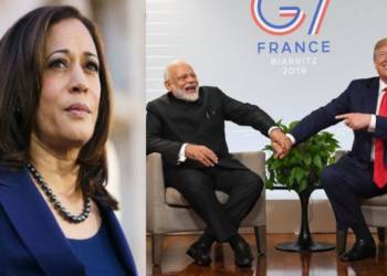 Kamala Harris, Modi, Trump