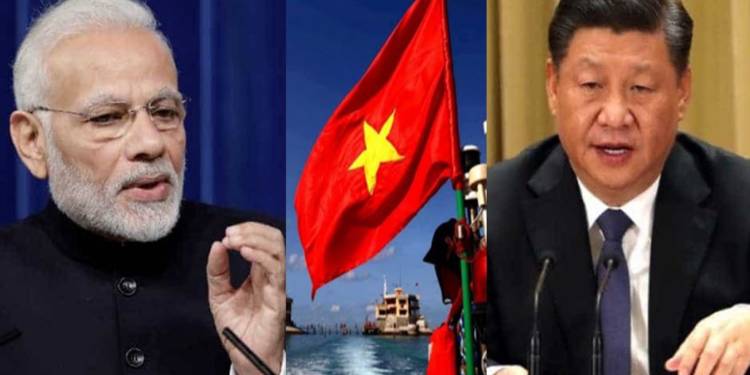 South China Sea, Vietnam, China, India