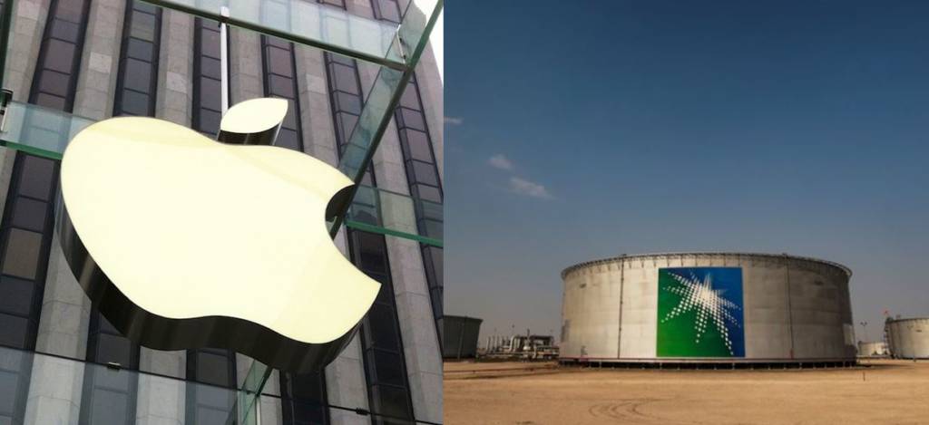 Apple, Saudi Aramco, data, oil