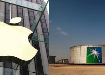 Apple, Saudi Aramco, data, oil