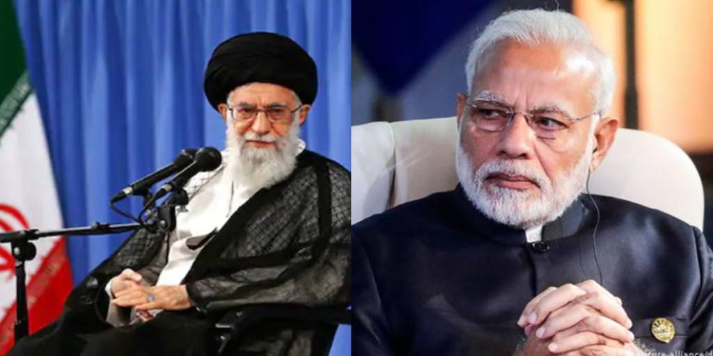 Iran India khamenei hindi tweets