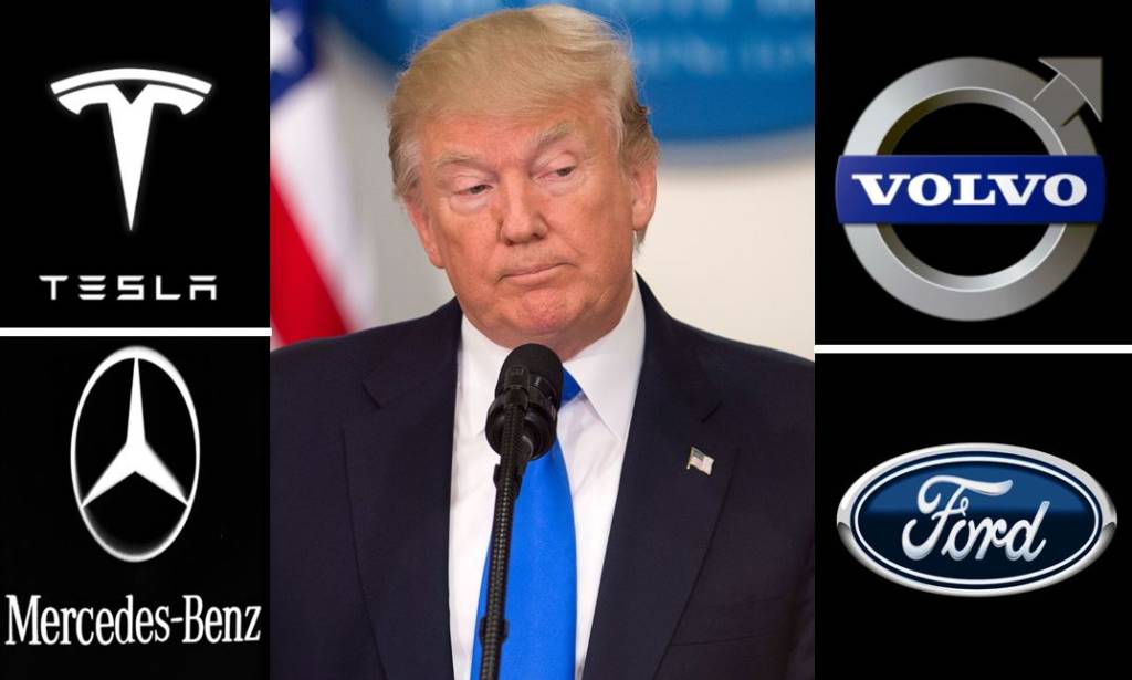 Donald Trump, Tesla, Volvo, Mercedes-Benz, Ford, Trump, China