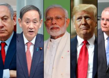 Huawei, QUAD, Israel, China, India, US, Australia,