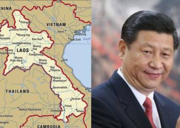 China, Laos