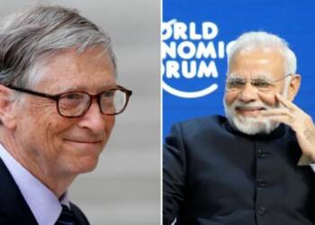 Bill Gates, Modi, India