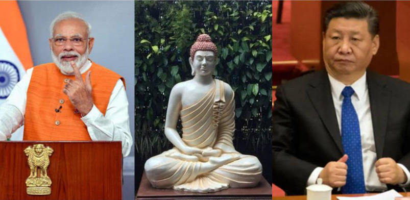 India, china, buddha