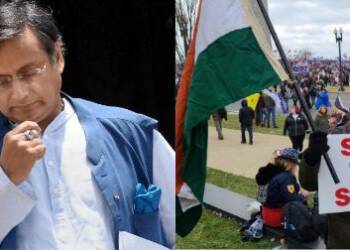 shashi tharoor indian flag capitol hill