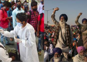 COVID-19, farmers' protests
