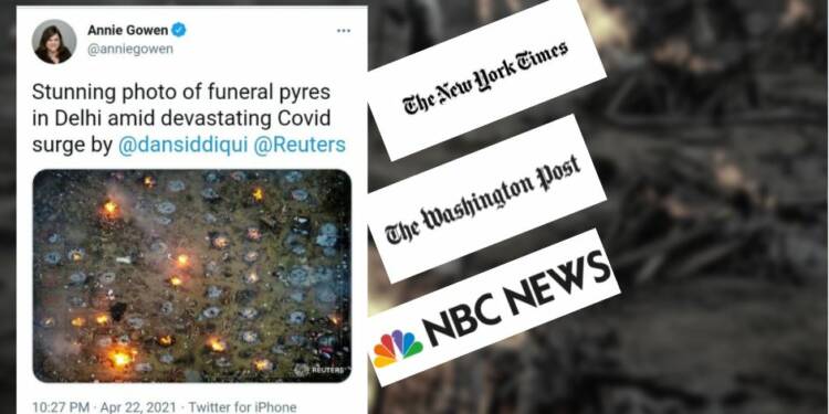 Western liberal media is sharing images of India’s crematoriums with great mirth and joy