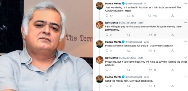 Hansal Mehta, Dev Mehta, Twitter