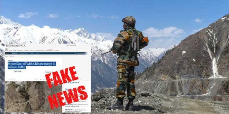 The Hindu was creating a fake narrative about an Indo-China flare-up in Galwan, it was exposed by Indian Army