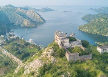 India's second Largest man made lake dhebar drone