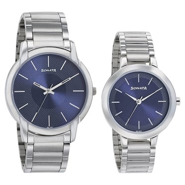 Sonata wedding collection pair on sale watches