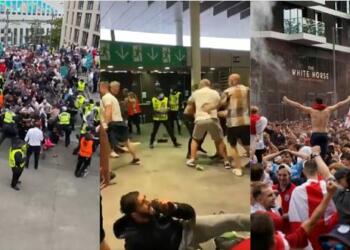 england fans wembley