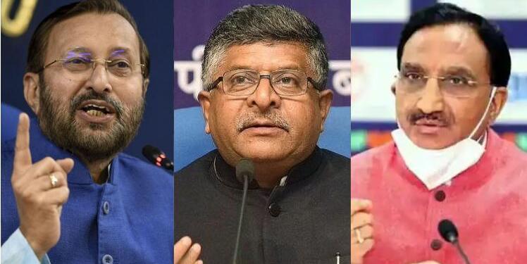 PM Modi, Ramesh Pokhriyal Nishank, Prakash Javadekar, Ravi Shankar Prasad