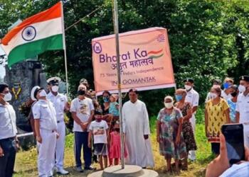 Tricolour, Indian navy Goa