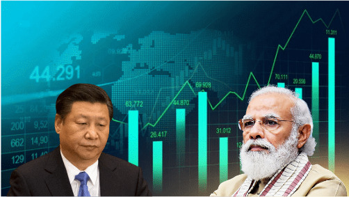 Narendra Modi, Xi Jinping, China, India, Stock Market, Investors, GDP