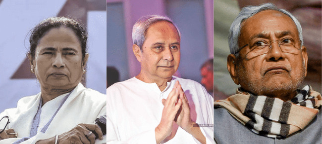 Nitish Kumar, Mamta Banerjee, Naveen Patnaik, Government, India, Opposition, NDA
