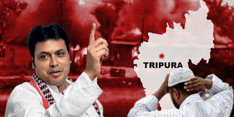 Tripura, Biplab Deb, elections, Hindus, Muslims, Islamists, Left media propaganda, state