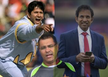 Waqar Younis, Harsha Bhogle, Venkatesh Prasad
