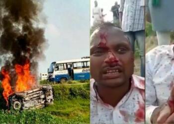 Om Prakash Mishra, Lakhimpur Kheri, cab driver, farmers, fake farmers, protestors