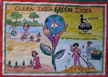 Clean India Healthy India Poster