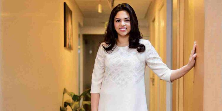Deepanjali Dalmia in white kurti