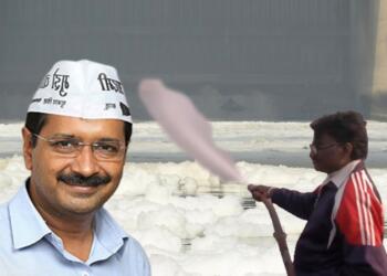 Arvind Kejriwal has appointed men with hose pipes to clean the Yamuna