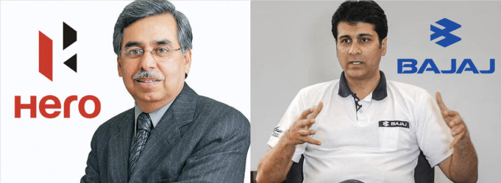 Bajaj, Hero, Rajeev Bajaj, Pawan Munjal