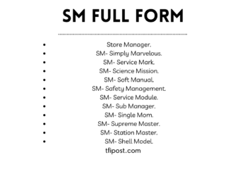 SM full form table