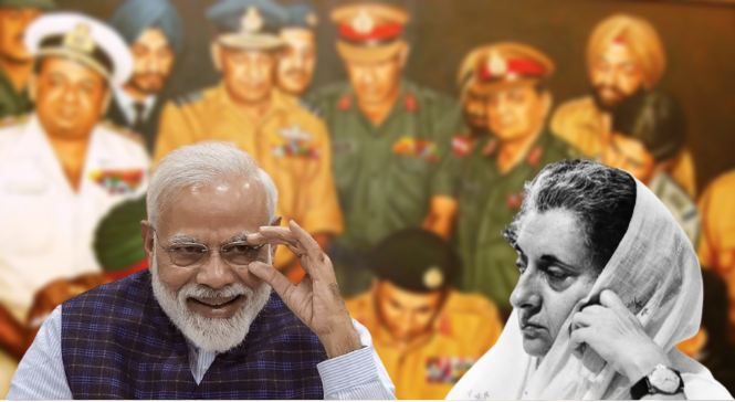 Narendra Modi, Indira Gandhi, Bangladesh War, Vijay Diwas