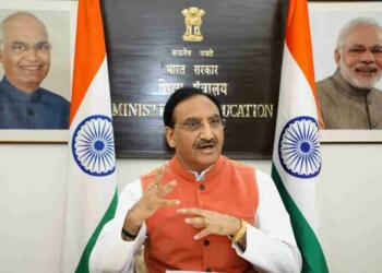 Dr Ramesh Pokhriyal in his office