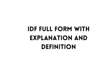 IDF full form table