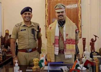 IPS Anand Mishra in his office with team