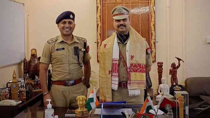 IPS Anand Mishra in his office with team