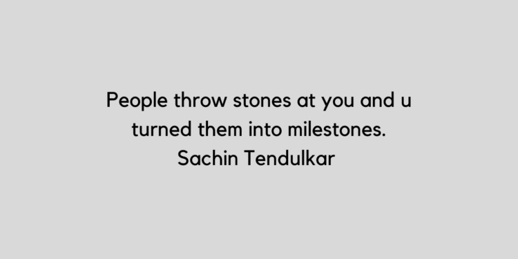 best Sachin Tendulkar quote to share online