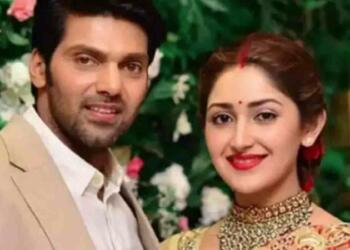Sayesha Saigal with her husband
