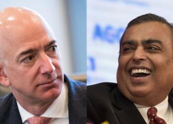 Mukesh Ambani Amazon Jeff Bezos Reliance Retail