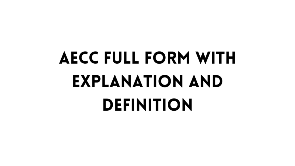 AECC full form table